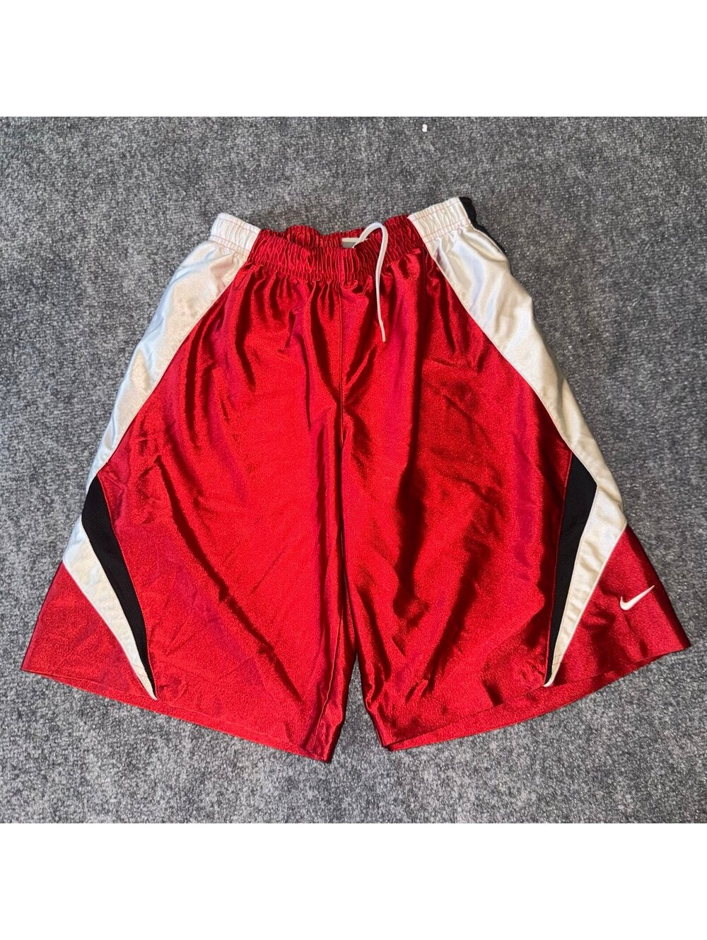Nike Grail Red Dazzle Baggy Hoop Shorts Mens XS Vtg y2k 90s Rare